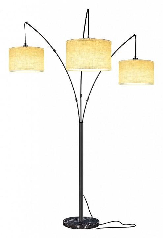 Торшер Lussole Buckeye LSP-0579 цвет плафона/подвески Бежевый, цвет арматуры Черный