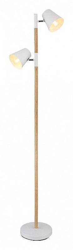 Торшер Lussole Buckeye LSP-0628 цвет плафона/подвески Белый, цвет арматуры Белый, Коричневый