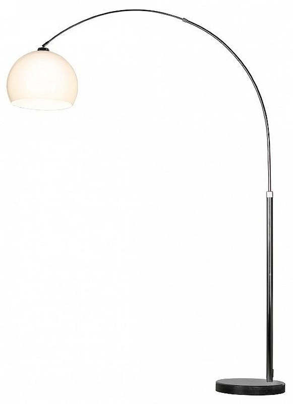 Торшер Lussole Marble LSP-0639 цвет плафона/подвески Белый, цвет арматуры Хром, Черный