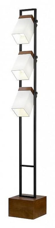 Торшер Lussole Prairie LSP-0654 цвет плафона/подвески Белый, цвет арматуры Коричневый, Черный