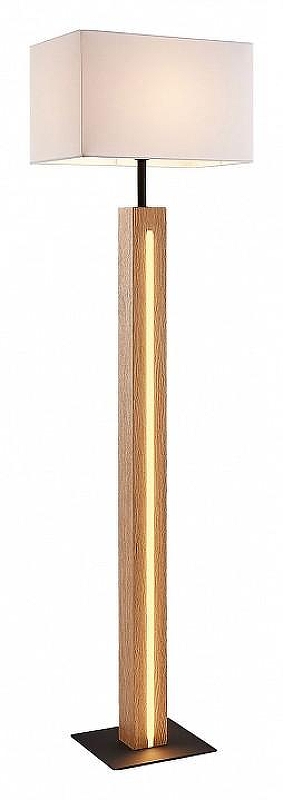 Торшер Lussole Tallapoosa LSP-0606 цвет плафона/подвески Белый, цвет арматуры Коричневый, Черный