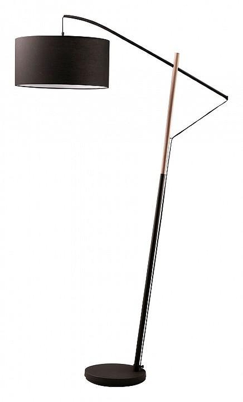 Торшер Lussole Weston LSP-0655 цвет плафона/подвески Черный, цвет арматуры Коричневый, Черный