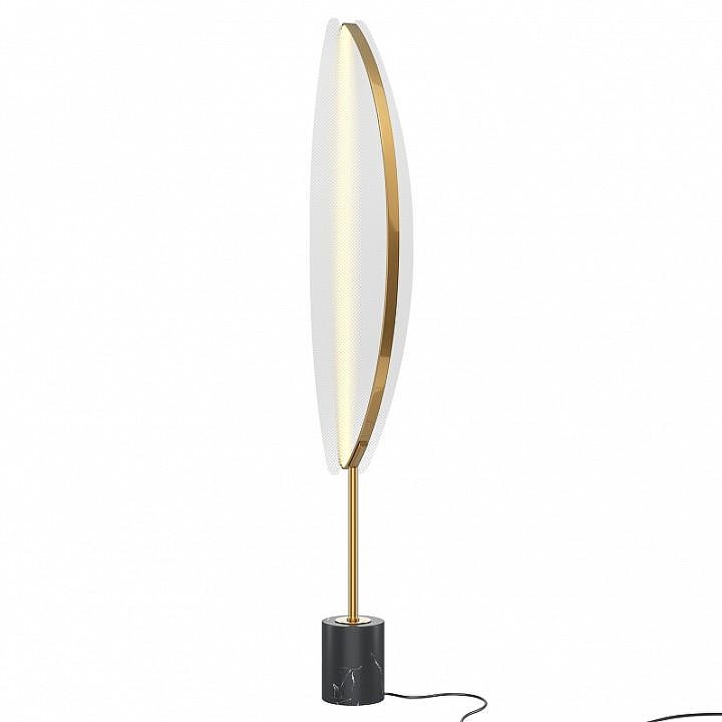 Торшер Maytoni Breeze MOD281FL-L33BS3K цвет плафона/подвески Прозрачный, цвет арматуры Латунь