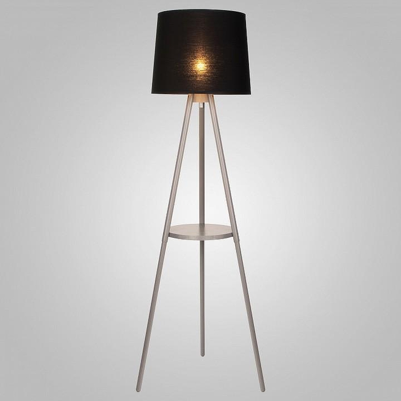 Торшер с полкой TK Lighting Lozano 1091 lozano 1 цвет плафона/подвески Черный, цвет арматуры Хром