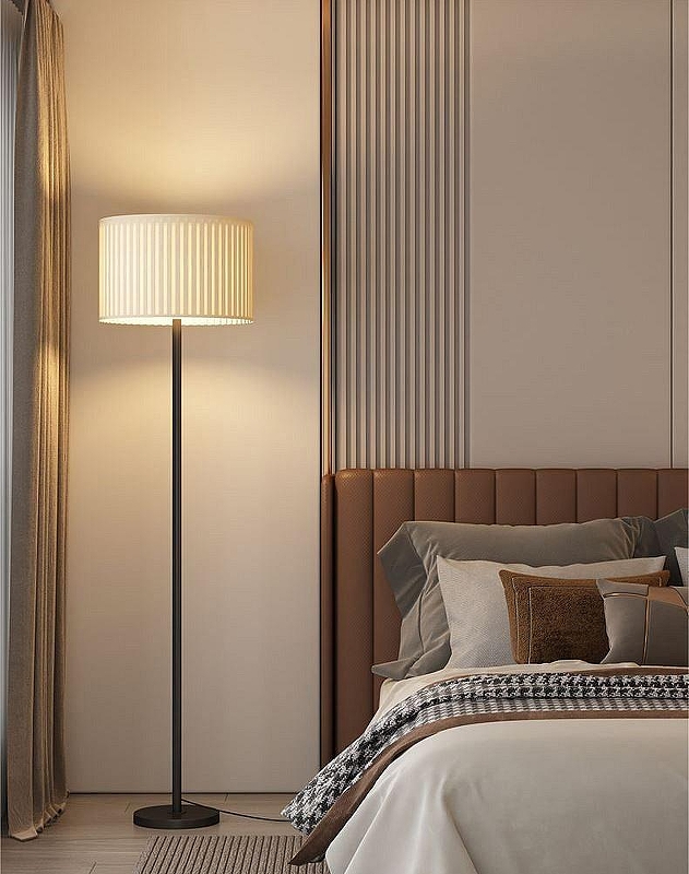 Торшер TopDecor Adam Adam F1 12 цвет плафона/подвески Бежевый, цвет арматуры Черный