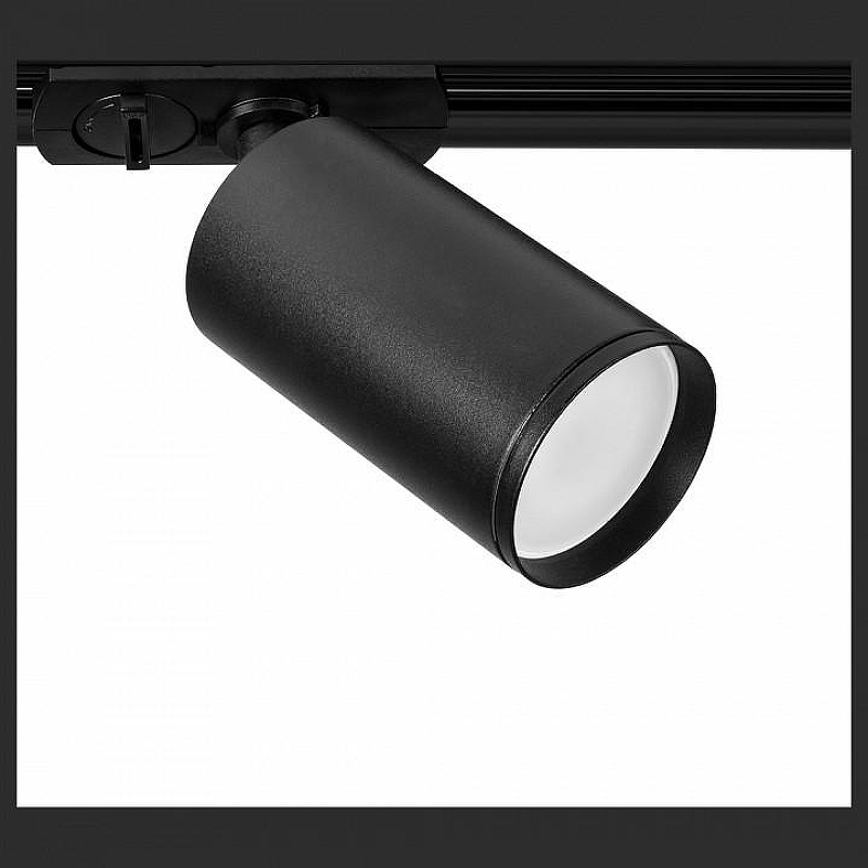 Трековый светильник Artelamp Flame A1519PL-1BK цвет плафона/подвески Черный, цвет арматуры Черный