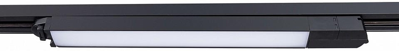 Трековый светильник Artelamp L1neetta A4571PL-1BK цвет плафона/подвески Белый, Черный, цвет арматуры Черный