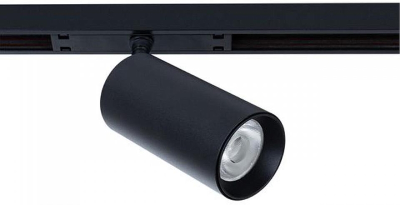 Трековый светильник Artelamp Optima A7262PL-1BK цвет плафона/подвески Черный, цвет арматуры Черный