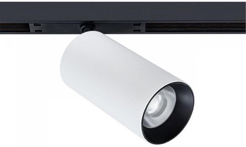Трековый светильник Artelamp Optima A7262PL-1WH цвет плафона/подвески Белый, цвет арматуры Черный