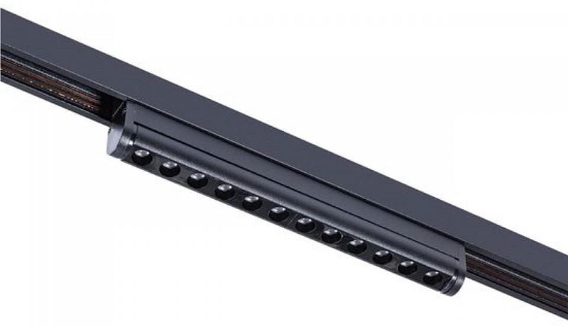 Трековый светильник Artelamp Optima A7268PL-1BK цвет плафона/подвески Черный, цвет арматуры Черный