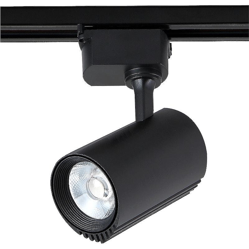 Трековый светильник Crystal Lux CLT 0.31 007 10W BL цвет плафона/подвески Черный, цвет арматуры Черный
