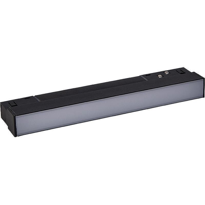 Трековый светильник Crystal Lux Space CLT 0.33 001 6W BL M3000K цвет плафона/подвески Белый, цвет арматуры Черный