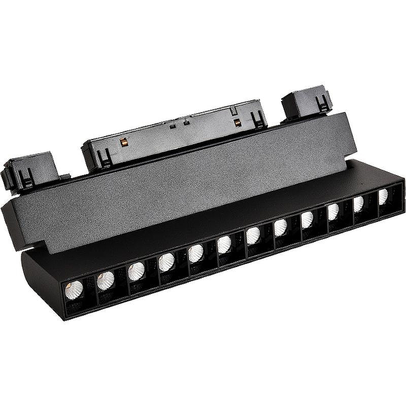 Трековый светильник Crystal Lux Space CLT 0.33 002 12W BL T4000K цвет арматуры Черный