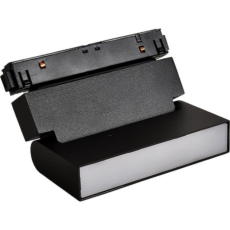 Трековый светильник Crystal Lux Space CLT 0.33 002 6W BL M3000K цвет плафона/подвески Черный, цвет арматуры Черный