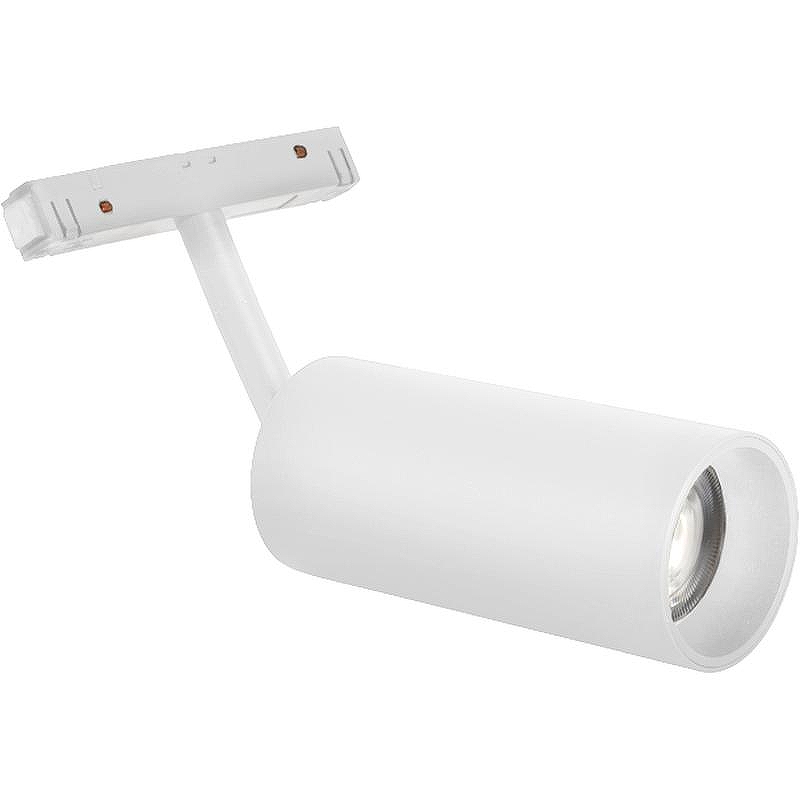 Трековый светильник Crystal Lux Space CLT 0.33 003 12W WH 4000K цвет плафона/подвески Белый, цвет арматуры Белый