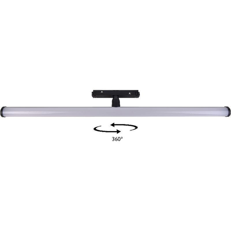 Трековый светильник Crystal Lux Space CLT 0.33 004 13W BL 4000K цвет плафона/подвески Белый, цвет арматуры Черный
