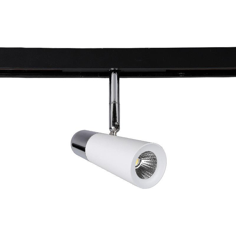 Трековый светильник Crystal Lux Space CLT 0.33 006 12W WH-CH 4000K цвет арматуры Хром, Белый