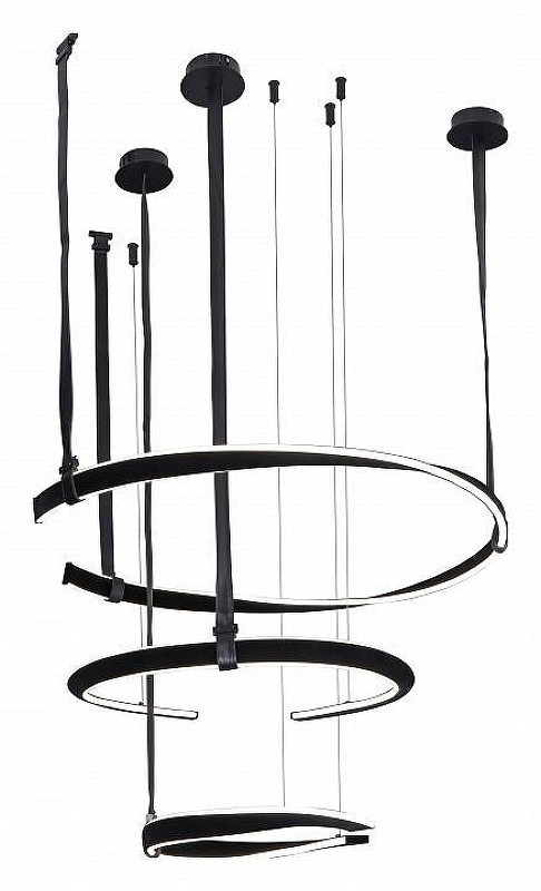 Трековый светильник Kink Light Маджена 07656-3A,19(4000K) цвет плафона/подвески Белый, Черный, цвет арматуры Черный