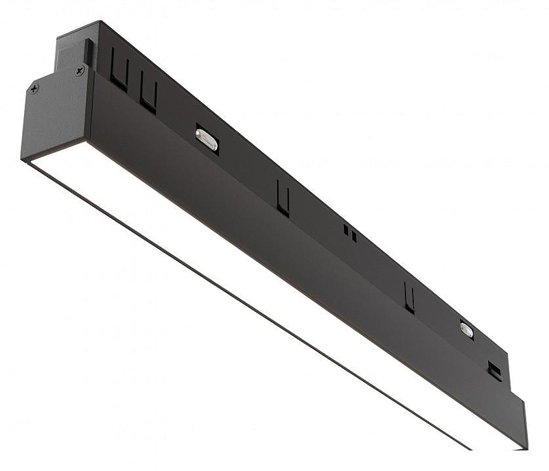 Трековый светильник Maytoni Magnetic track system Basis TR030-4-12W3K-WW-DS-B цвет плафона/подвески Черный, цвет арматуры Черный