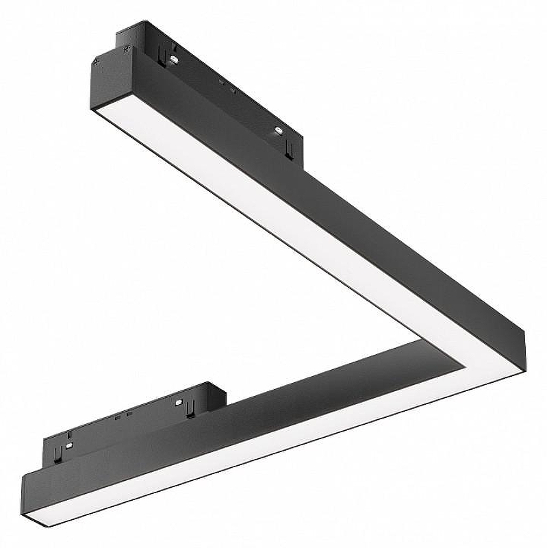 Трековый светильник Maytoni Magnetic track system Basis TR042-2-24W3K цвет плафона/подвески Черный, цвет арматуры Черный