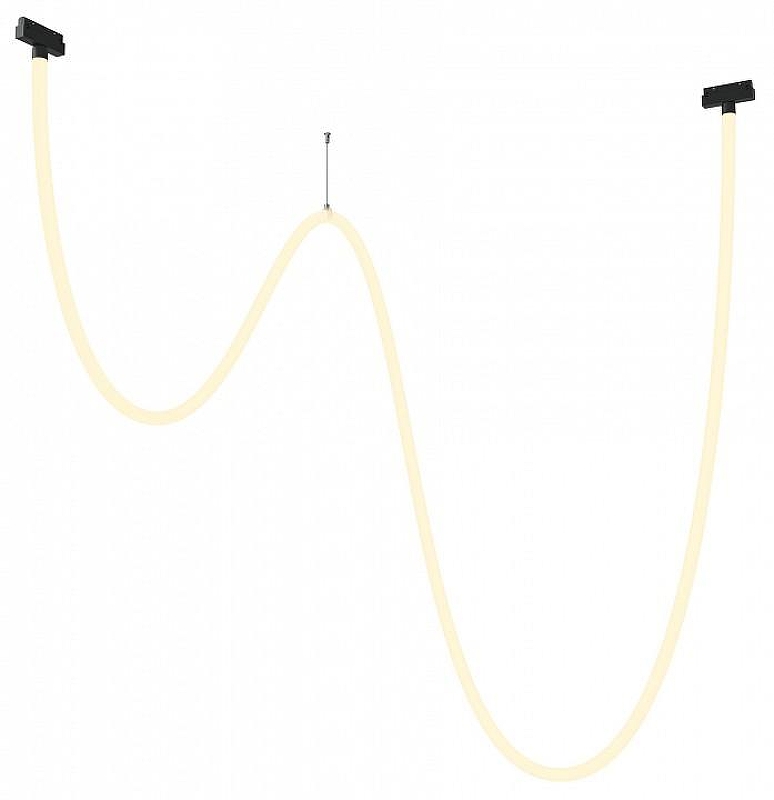 Трековый светильник Maytoni Magnetic track system Exility Tau TR101-2-100W3K-B цвет плафона/подвески Белый, цвет арматуры Черный