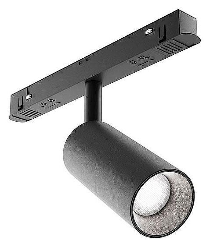 Трековый светильник Maytoni Magnetic track system Focus LED TR032-2-5W3K-M-B цвет плафона/подвески Черный, цвет арматуры Черный