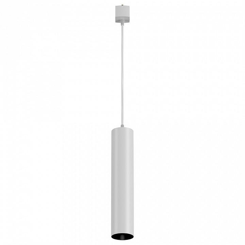 Трековый светильник Maytoni Single phase track system Focus TR025-1-GU10-W цвет плафона/подвески Белый, цвет арматуры Белый