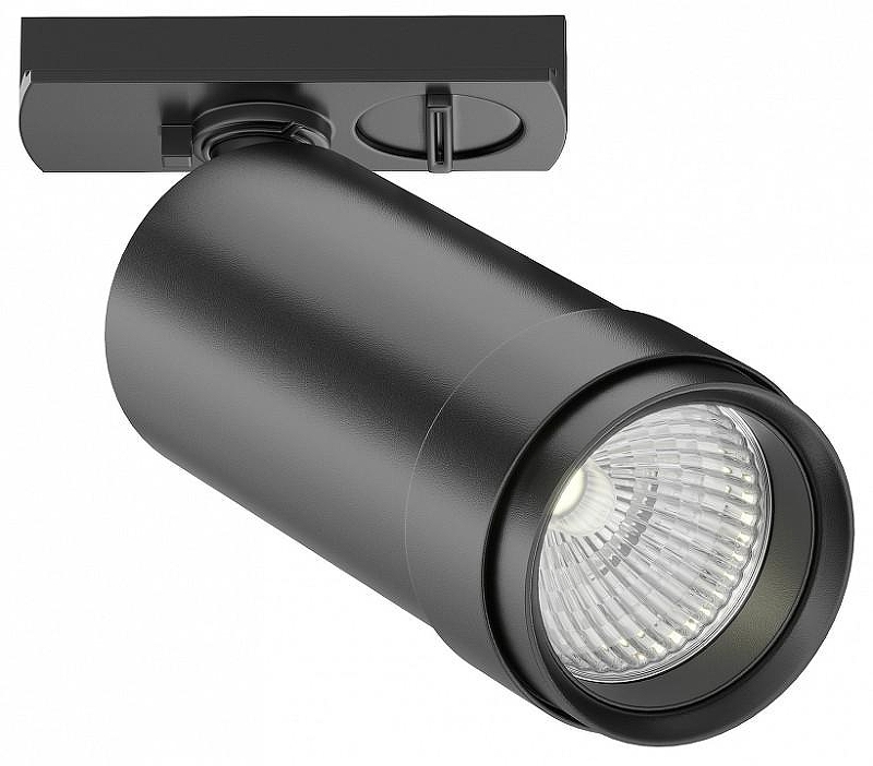 Трековый светильник Maytoni Single phase track system Unity Focus Zoom LED TR021-1-124K-Z-B цвет плафона/подвески Черный, цвет арматуры Черный