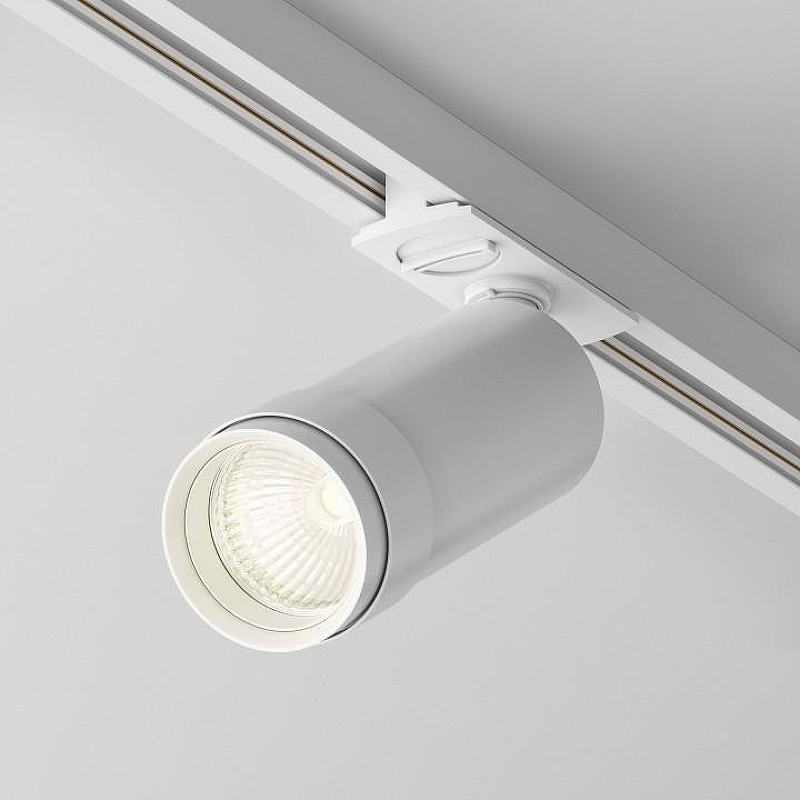 Трековый светильник Maytoni Single phase track system Unity Focus Zoom LED TR021-1-12B3K-Z-W цвет плафона/подвески Белый, цвет арматуры Белый