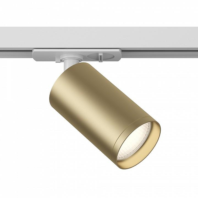Трековый светильник Maytoni Single phase track system Unity Focus S TR020-1-U-GU10-WMG цвет плафона/подвески Золото, цвет арматуры Белый