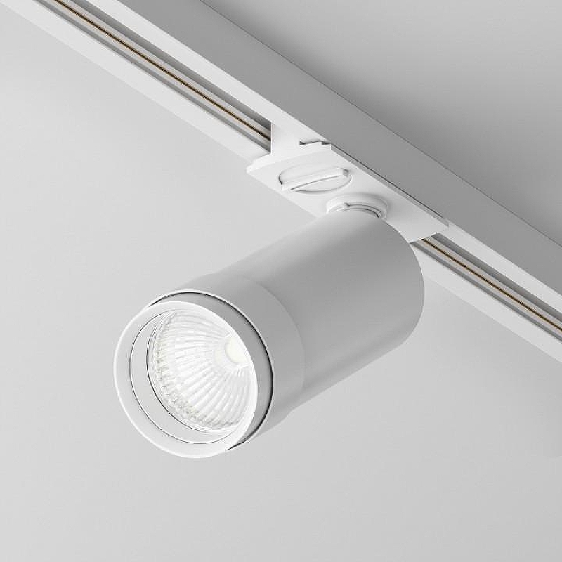 Трековый светильник Maytoni Single phase track system Unity Focus Zoom LED TR021-1-12B4K-Z-W цвет плафона/подвески Белый, цвет арматуры Белый