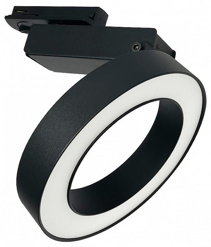 Трековый светильник Maytoni Single phase track system Unity Led Rim TR044-1-12W3K-B цвет плафона/подвески Черный, цвет арматуры Черный