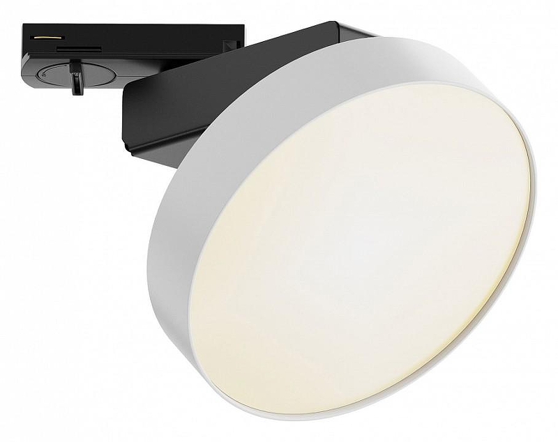 Трековый светильник Maytoni Single phase track system Zon TR043-1-12W3K-W цвет арматуры Черный, Белый