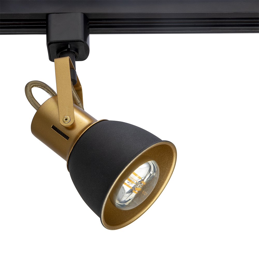 Трековый светильник однофазный Arte Lamp Jovi 40 Вт E14 черный (A1677PL-1GO)