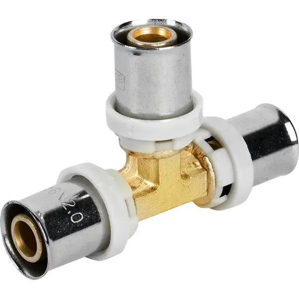 Тройник Aquabeam 16 мм латунь ABP.231.Y.161616
