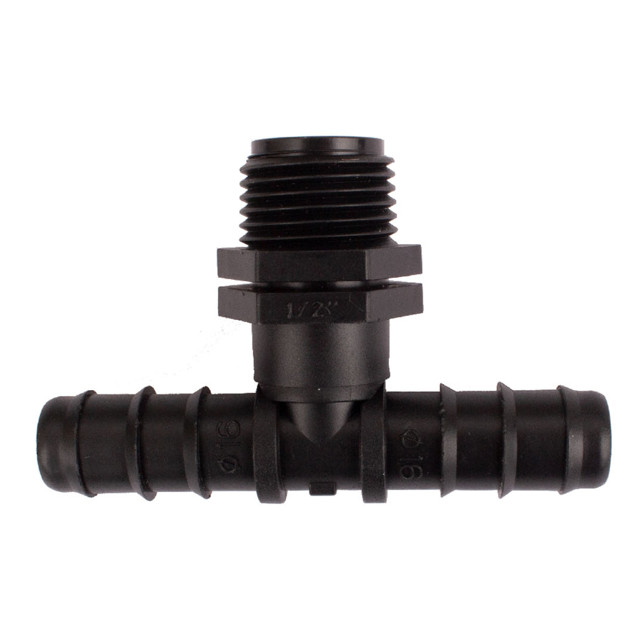 тройник Eco tec для трубы ПНД 16мм 1/2"