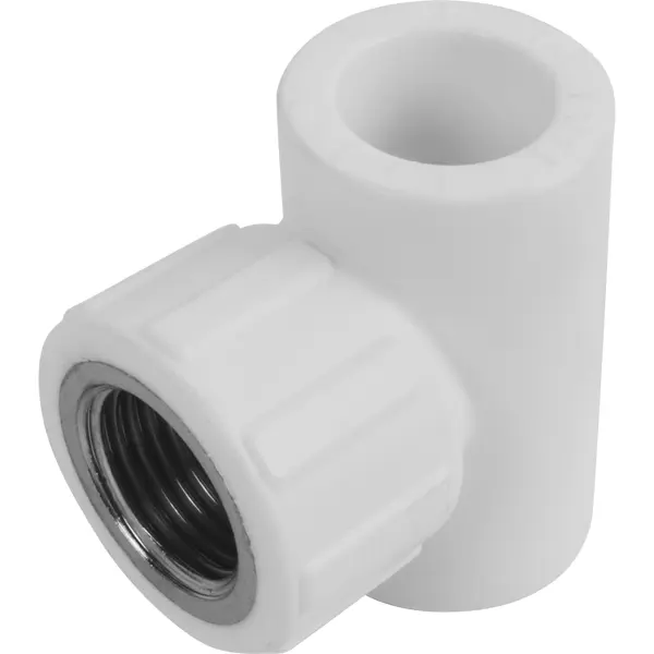 Тройник комбинированный Политэк 20x1/2"x20 мм ВР полипропилен