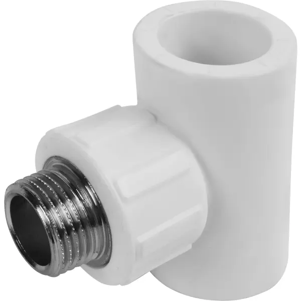 Тройник комбинированный Политэк 25x1/2"x25 мм НР полипропилен