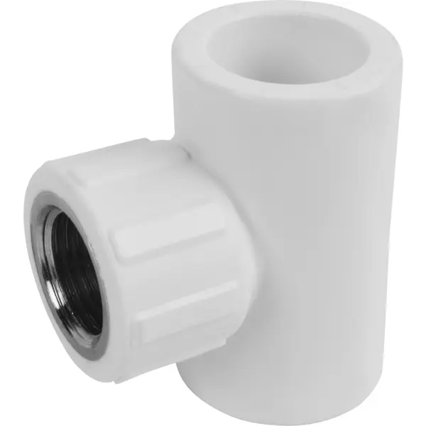 Тройник комбинированный Политэк 25x1/2"x25 мм ВР полипропилен