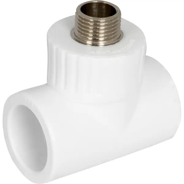 Тройник комбинированный Политэк 32x1/2"x32 мм НР полипропилен 9510003212К
