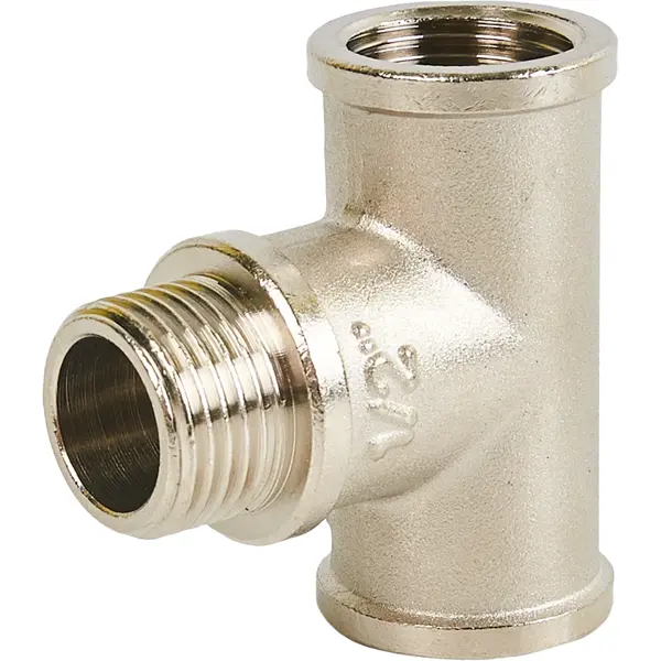 Тройник Stout 1/2" ВР-НР мм латунь