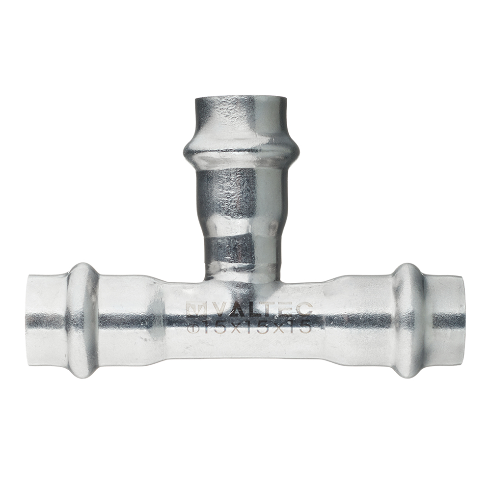 Тройник Valtec 15 х 15 х 15 мм нержавеющая сталь (VTi.931.I.151515)