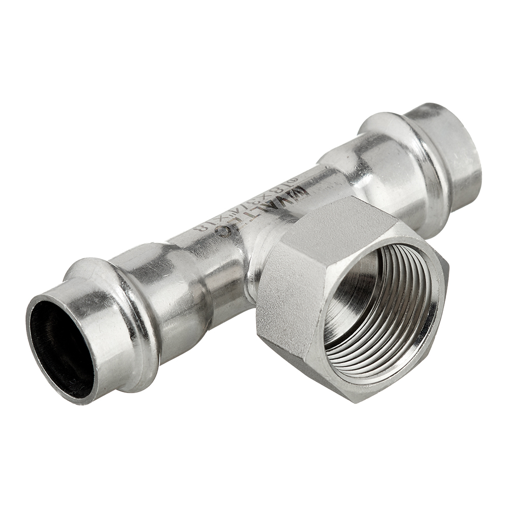 Тройник Valtec 18 мм х 3/4 ВР(г) х 18 мм нержавеющая сталь (VTi.932.I.180518)