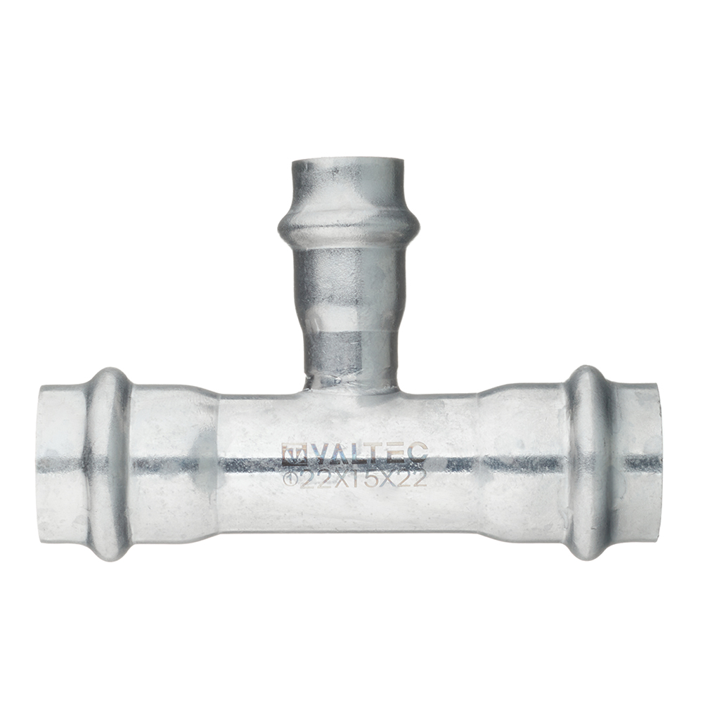 Тройник Valtec 22 х 15 х 22 мм нержавеющая сталь (VTi.931.I.221522)