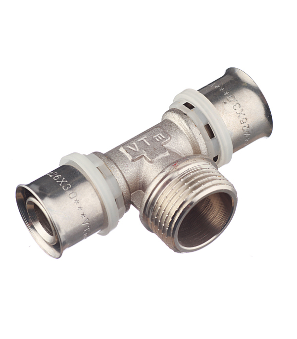 Тройник Valtec 26(пресс) х 1 НР(ш) х 26(пресс) (VTm.233.N.260626)