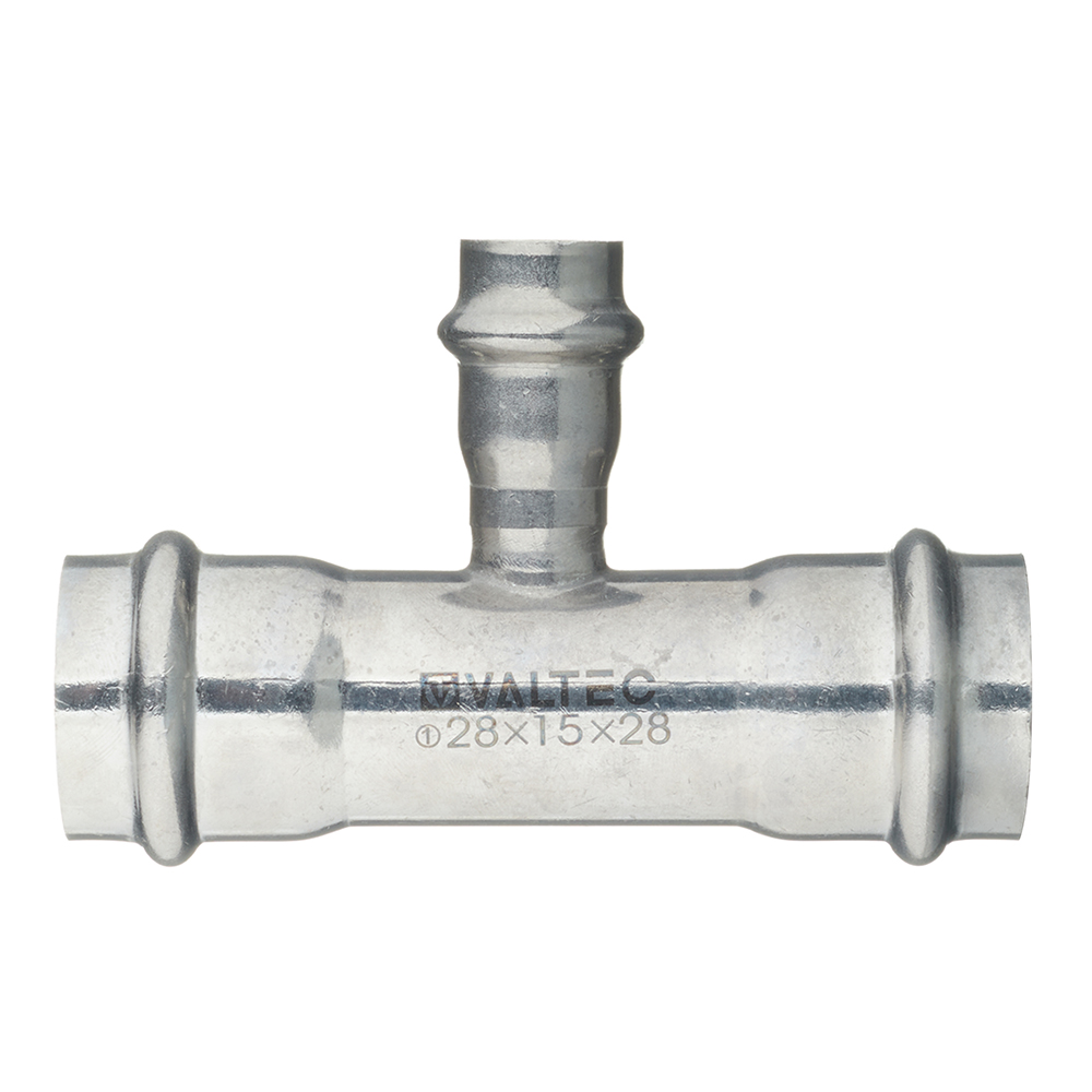 Тройник Valtec 28 х 15 х 28 мм нержавеющая сталь (VTi.931.I.281528)