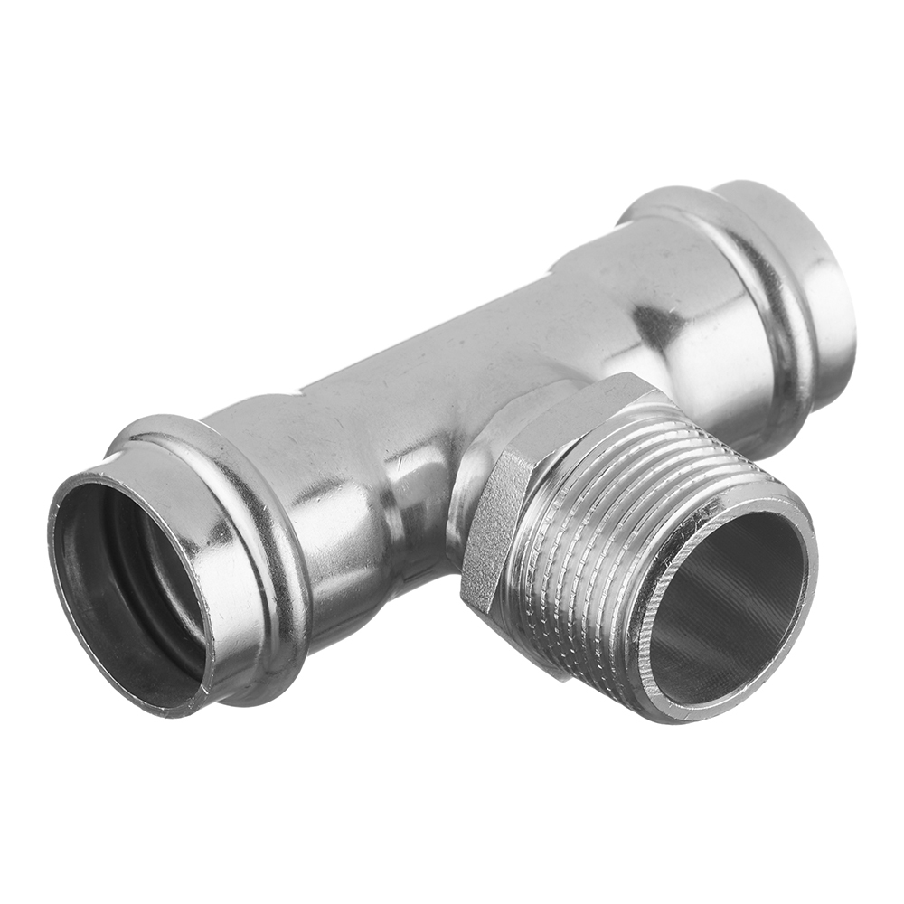 Тройник Valtec 28 мм х 1 НР(ш) х 28 мм нержавеющая сталь (VTi.933.I.280628)