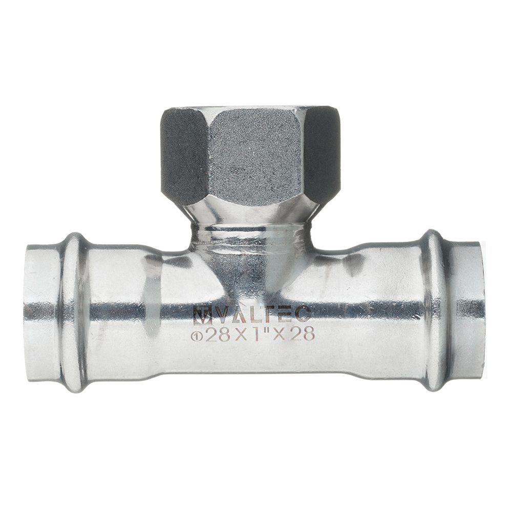 Тройник Valtec 28 мм х 1 ВР(г) х 28 мм нержавеющая сталь (VTi.932.I.280628)