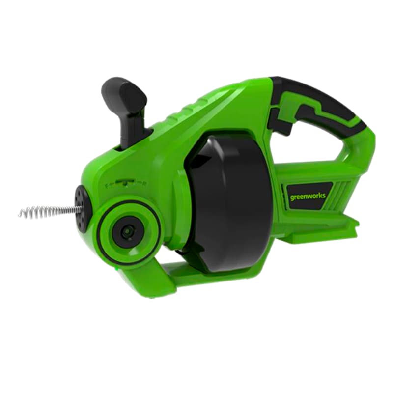 Трос сантехнический аккумуляторный Greenworks 3707307,без АКБ и ЗУ