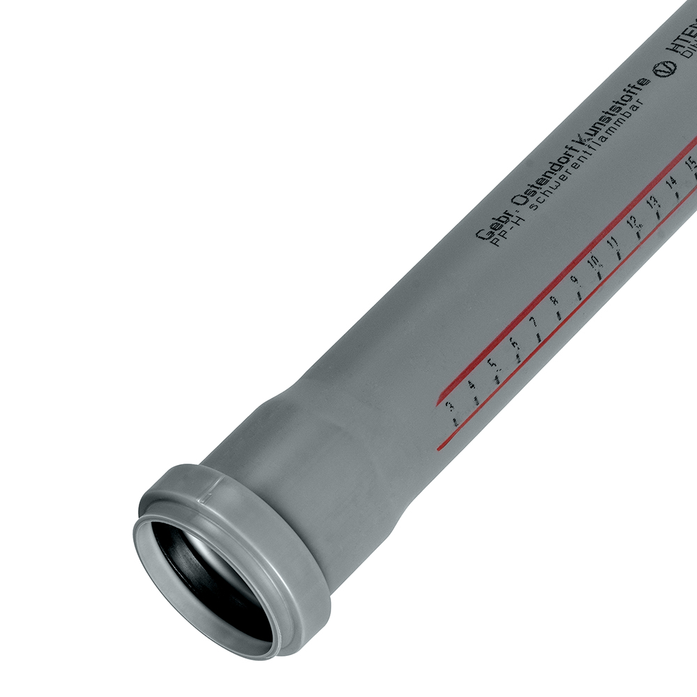 Труба канализационная Ostendorf HTEM d50x250 мм пластиковая для внутренней канализации (112010)